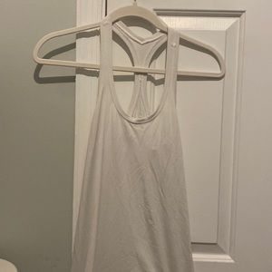 White Lululemon Cool Racerback Tank Top